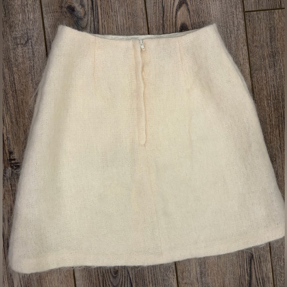 Vintage Bisou-Bisou by Michele Bohbot Mohair Mini Skirt Size Small - Picture 2 of 11